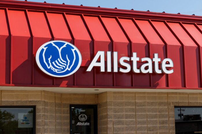 Allstate Insurance Logo and Signage.
