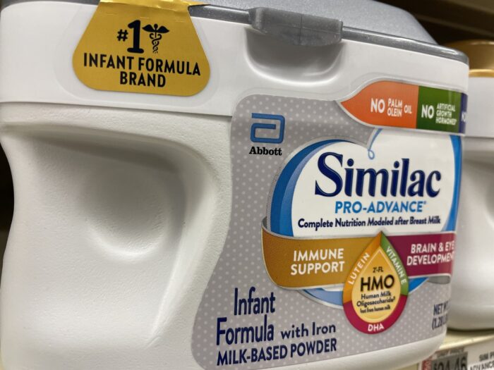 Abbott's Similac baby formula powder canister