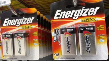 Energizer battery products on display, representing the Walmart and Energizer lawsuits.