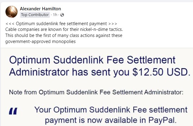 OptimumSuddenlinkFB24-4-24 class action settlement payouts