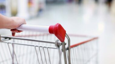 Close up of a shopping cart, representing top recalls for the week of April 22.