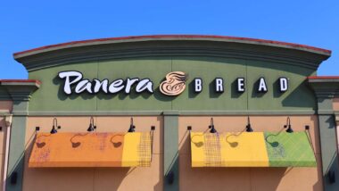 Close up of Panera Bread signage, representing the Panera class action.