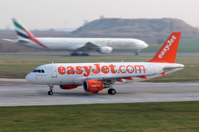 An easyJet plane on a runway - easyjet data breach
