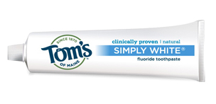Tom's of Maine toothpaste