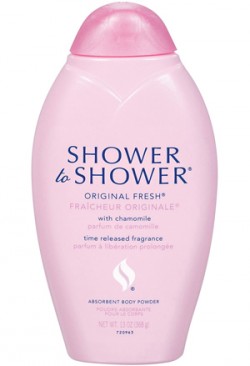 Shower to Shower body powder