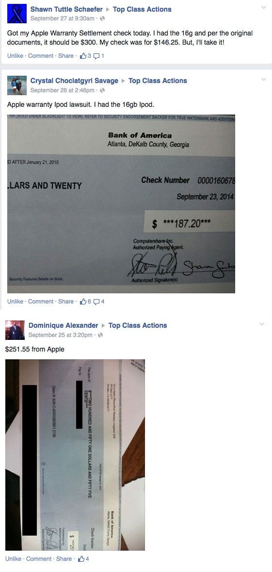 Apple Warranty Class Action Settlement Checks Mailed Top Class Actions