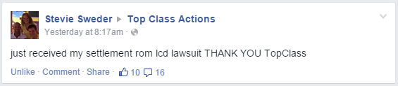 LCD panel class action settlement