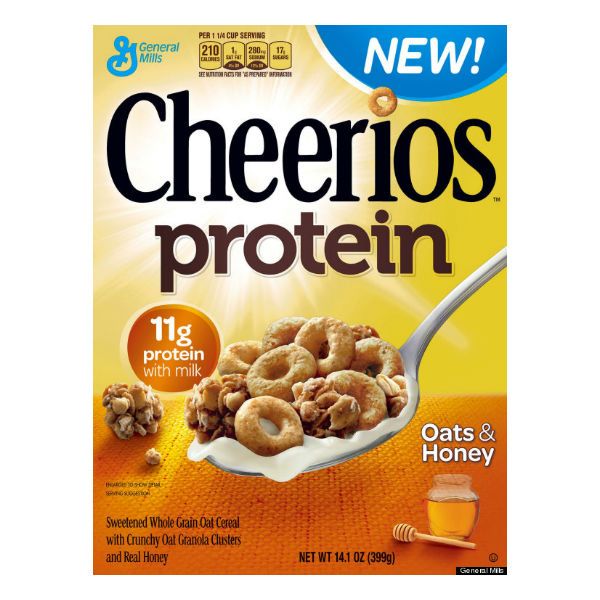 cheerios protein cereal box