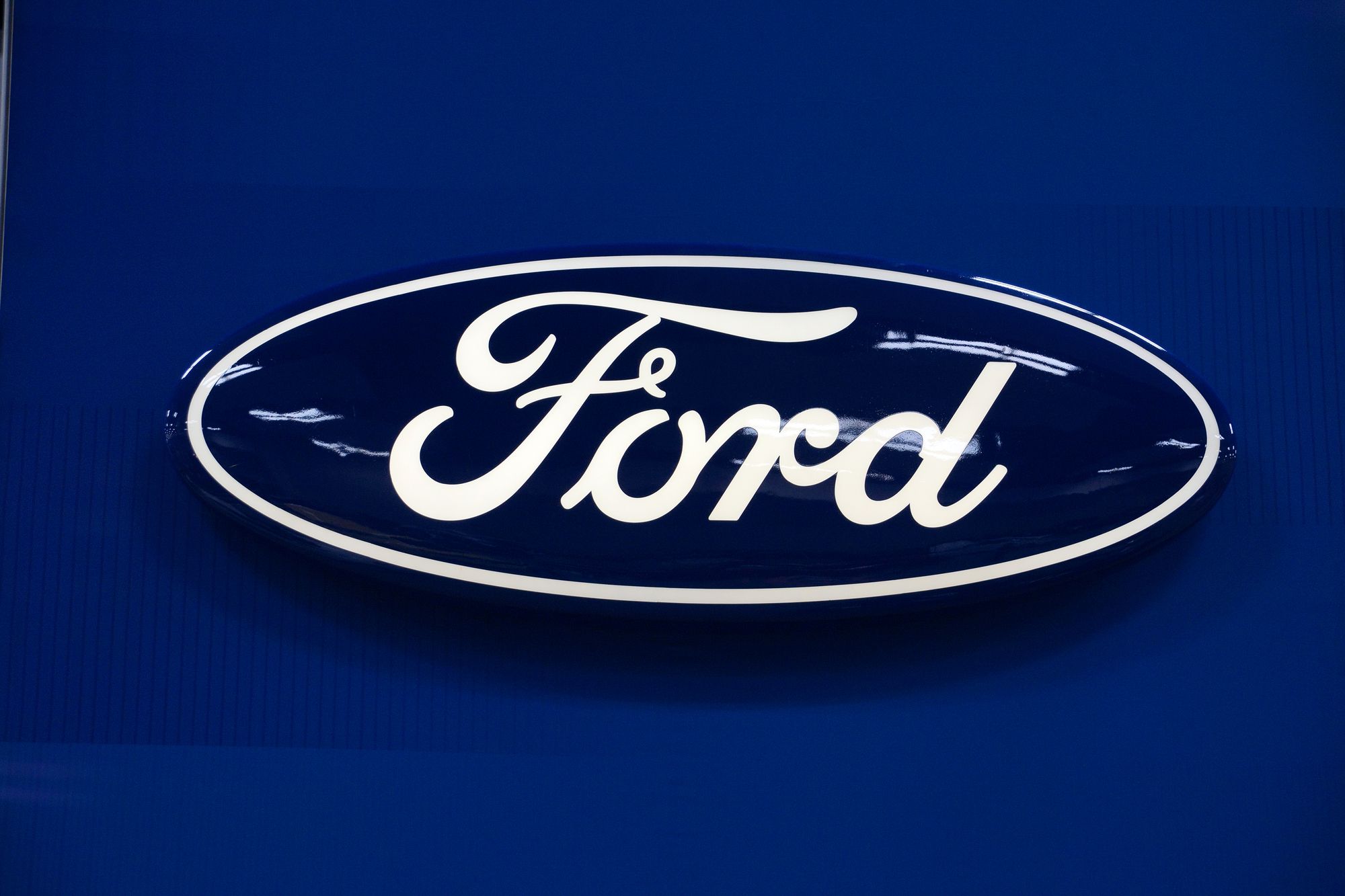 Ford Logo on Blue background