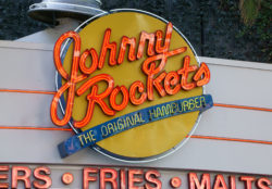 Johnny Rockets Restaurant Exterior and Sign.