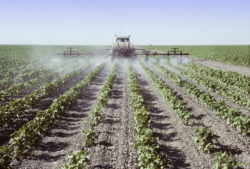 Roundup cancer Monsanto tractor spraying crops