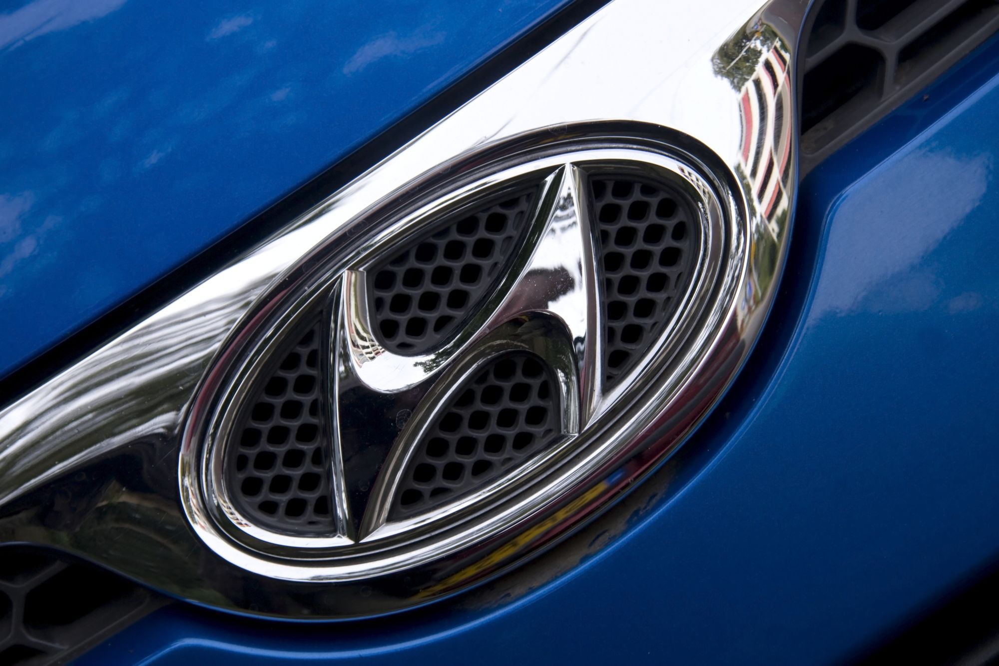 Logo of car brand Hyundai, Netherlands