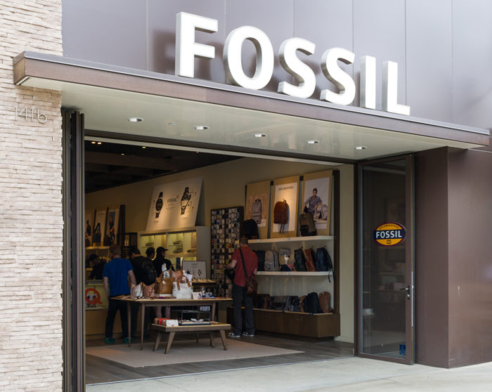 Fossil discount outlet shop