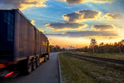XPO Logistics truck driver cargo container