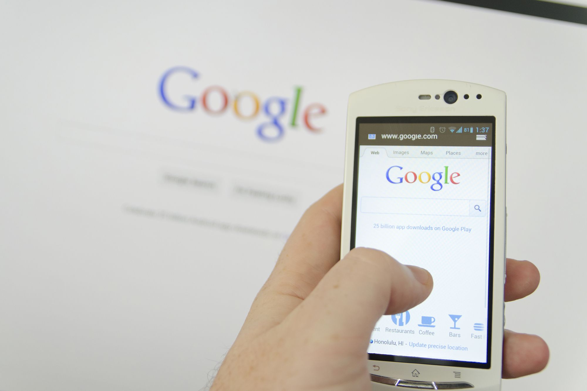 google search on smartphone