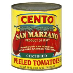 a can of cento branded san marzano peeled tomatoes