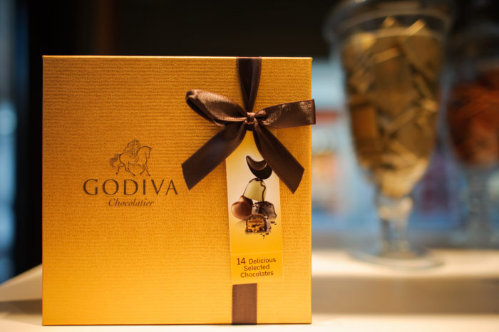 box of Godiva chocolates