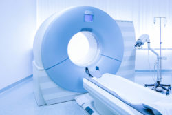 Image of MRI machine without patient