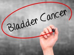 bladder cancer word circled in red