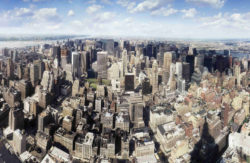 Arial view of New York City