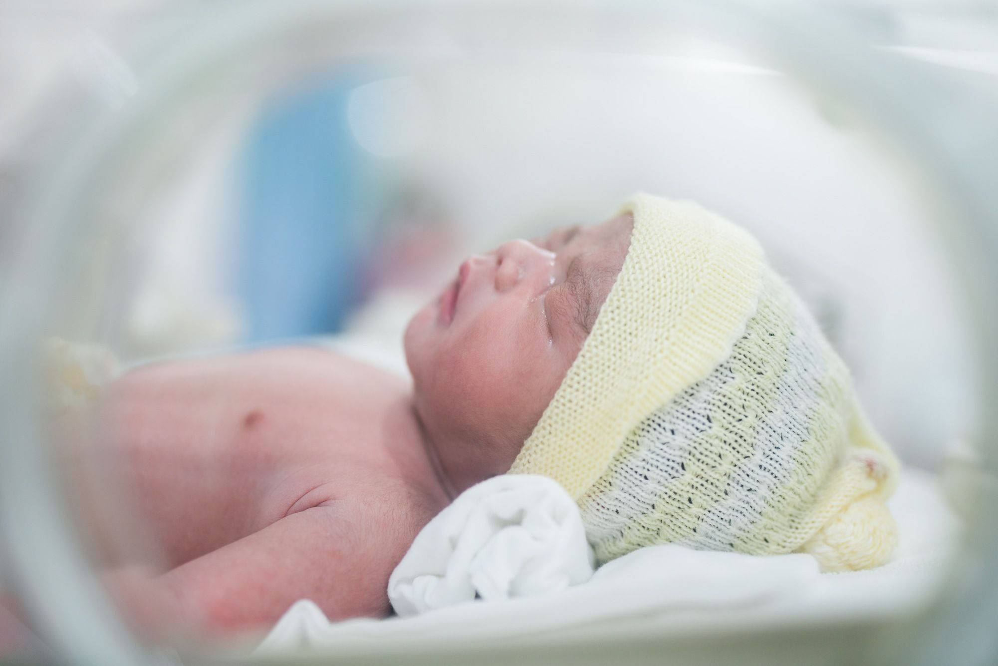 Newborn baby in ICU