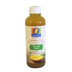 O organics kombucha mango mint beverage