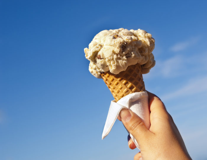 kroger artisan ice cream in a cone
