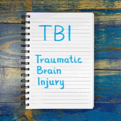 traumatic brain injury on notebook