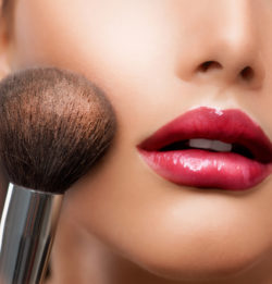 cosmetics such as foundation and lipstick