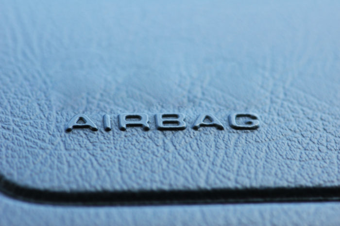 airbag on dashboard of