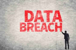Data breach sign