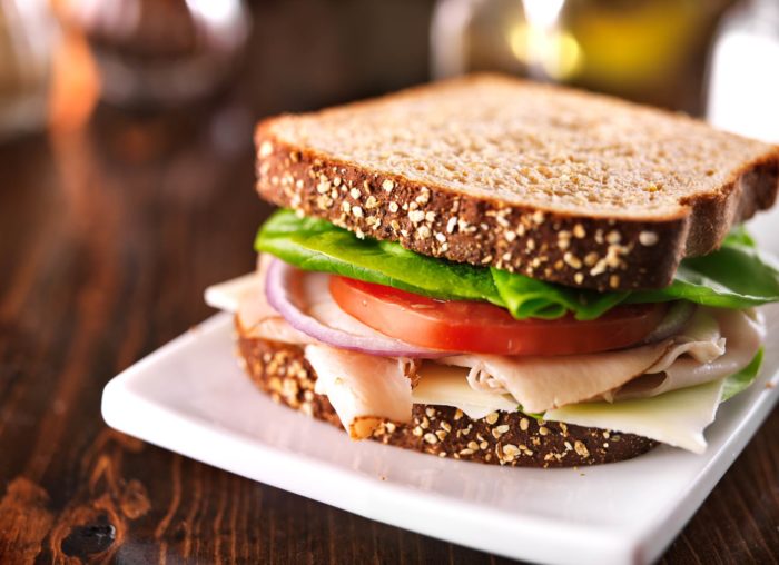 sandwich with whole wheat bread