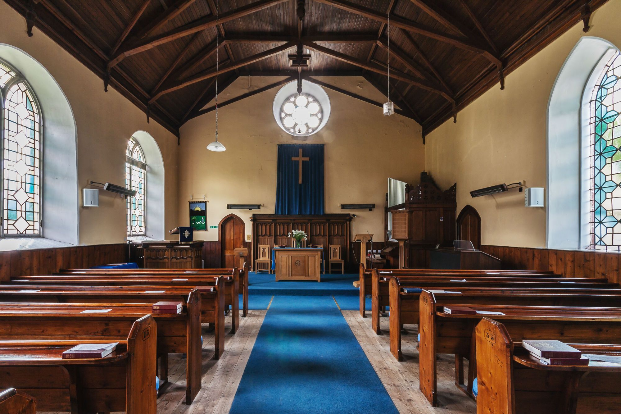 Interior of a Baptist church