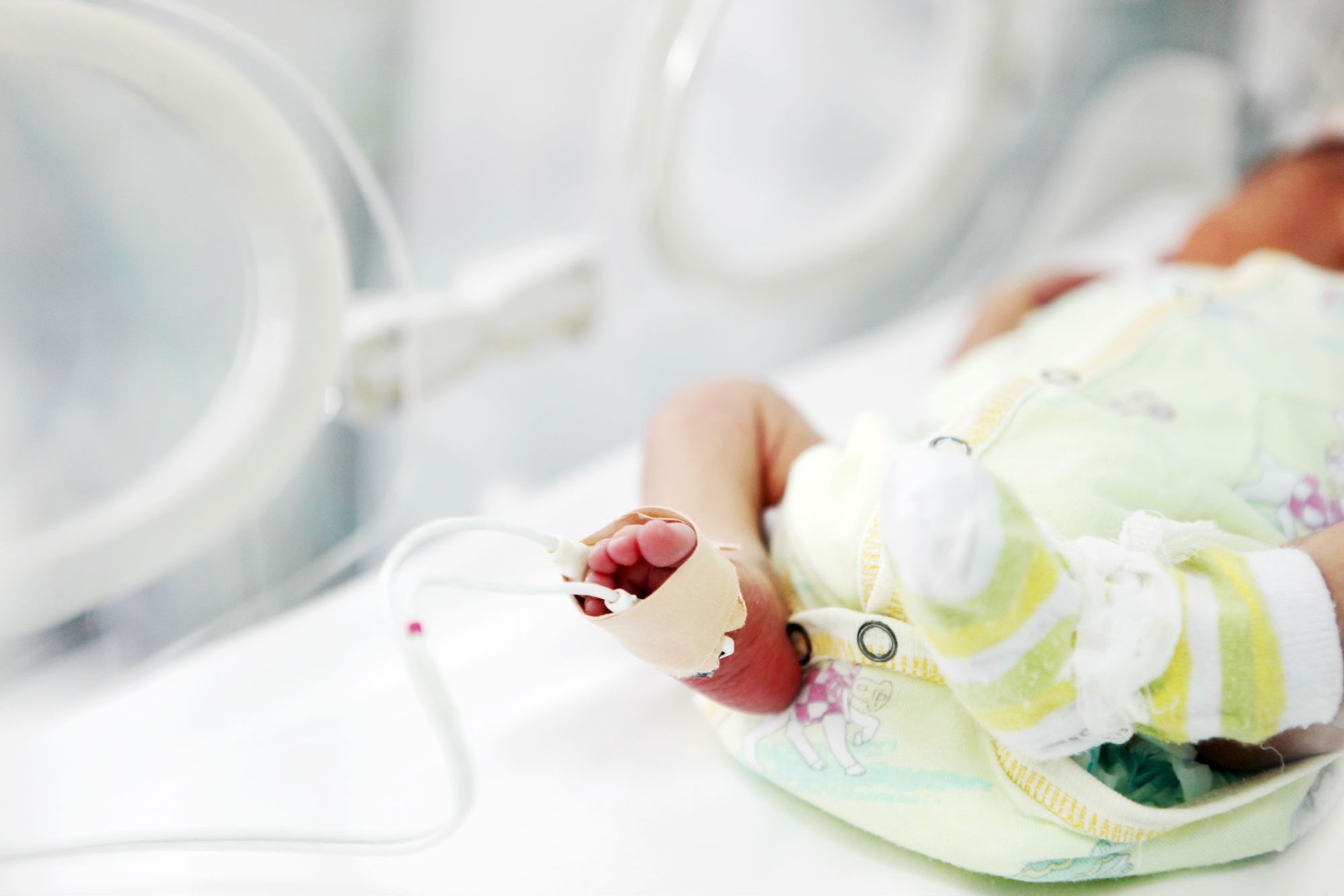 Infant in hospital