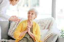 elderly woman being mistreated in nursing home