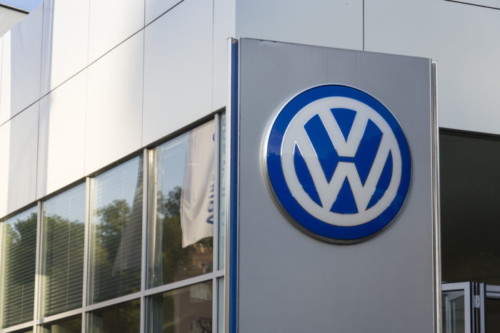 VW Volkswagen sign