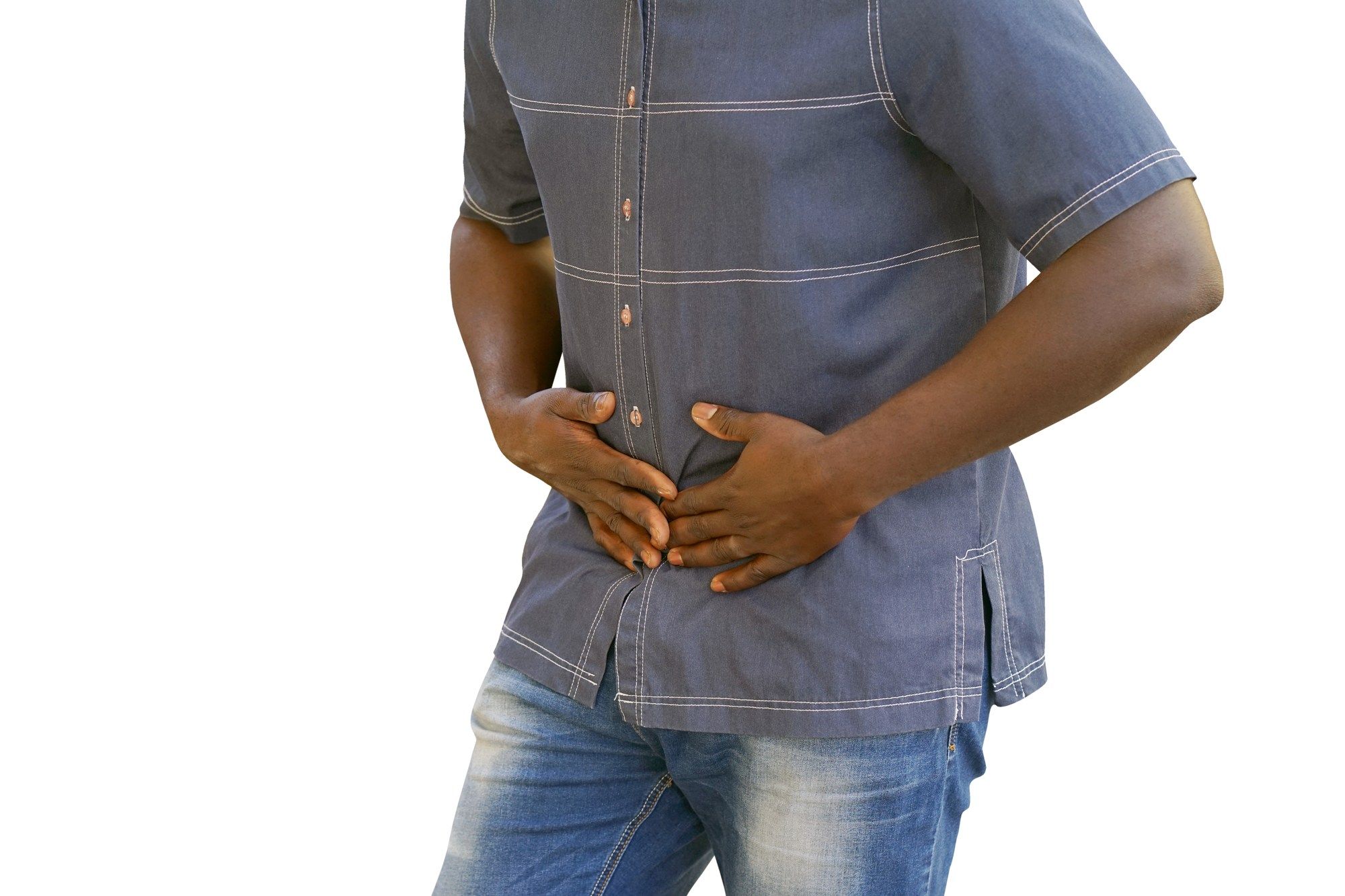 Man with abdominal pain