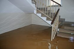 home damaged by flooding