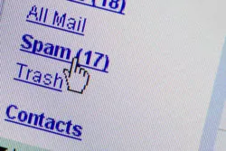 Spam email inbox