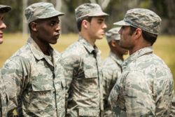 Recruits in basic training