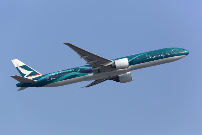 cathay Pacific Airways airplane