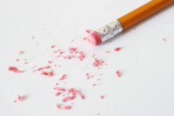 pencil erasing errors