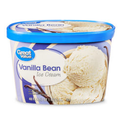 walmart great value vanilla bean ice cream