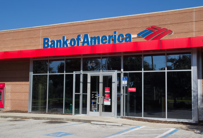 exterior of Bank of America