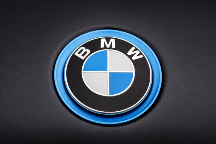 bmw logo on vehicle