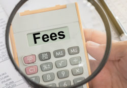 Calculator says "fees."