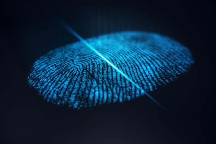 biometric fingerprint scan
