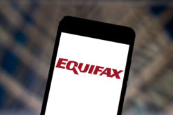 Equifax logo on phone