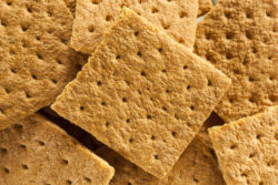 close up of graham crackers