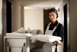 Hotel housekeeping wage worker